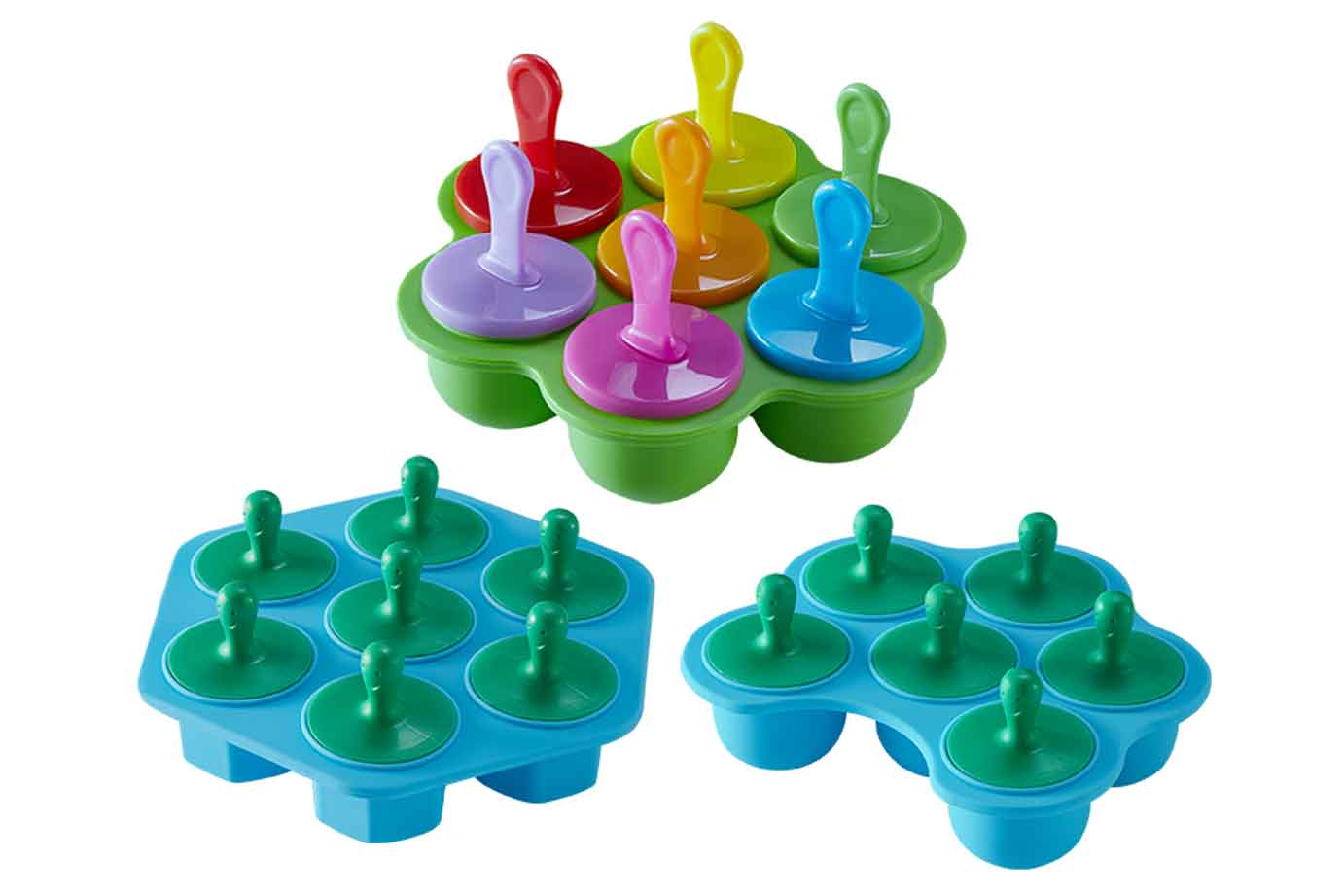 3 types of Popsicle mold