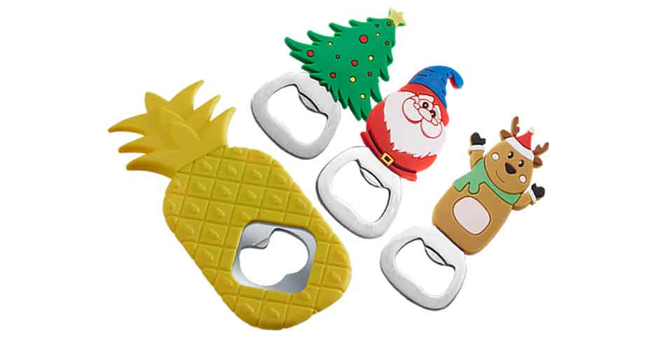4 cartoon bottle openers