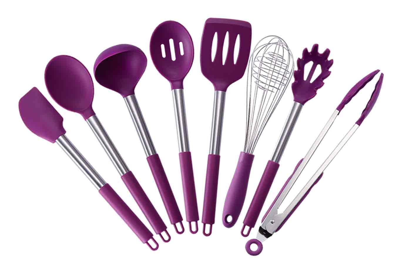 Silicone kitchen gadget set of 8 pcs